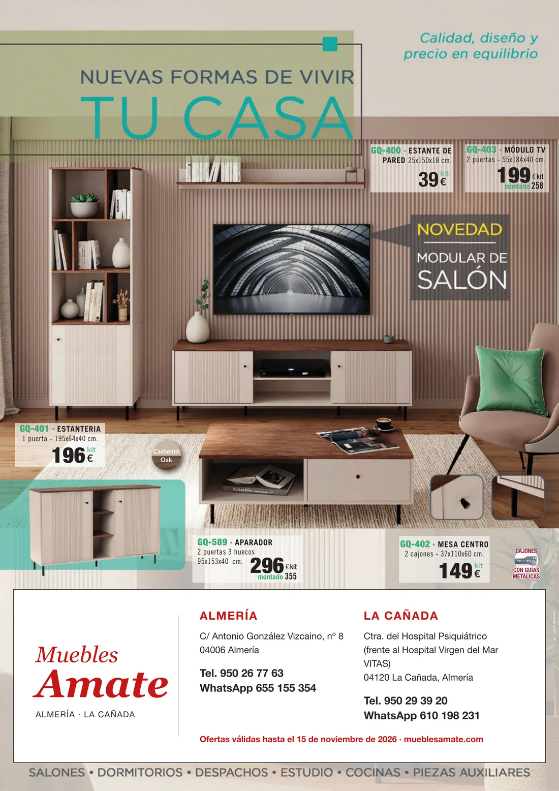 Portada del folleto de ofertas «Nuevas formas de vivir tu casa»